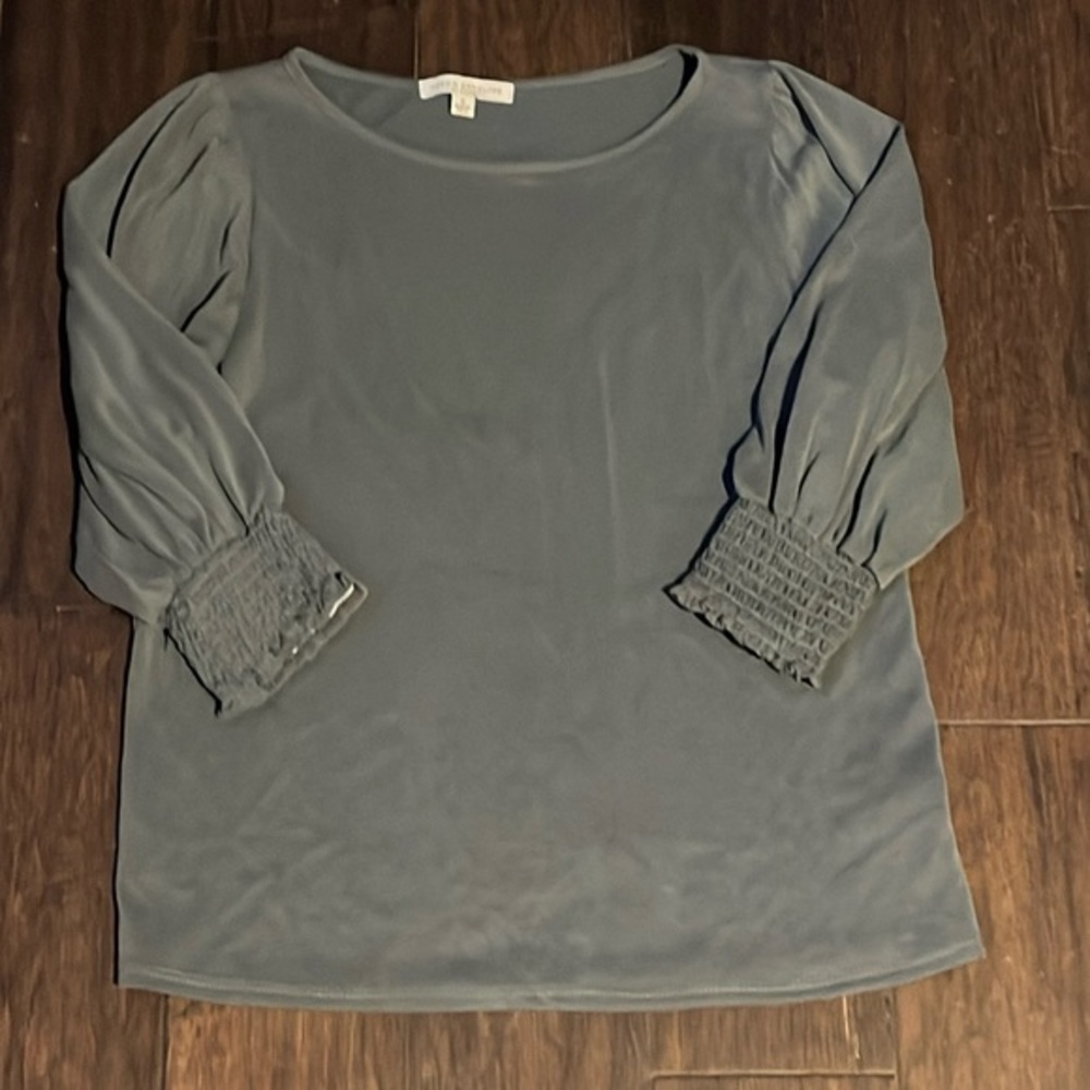 Green Envelope S half sleeve top - Picture 2 of 8